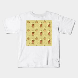 Sleeping fox earth colors Kids T-Shirt